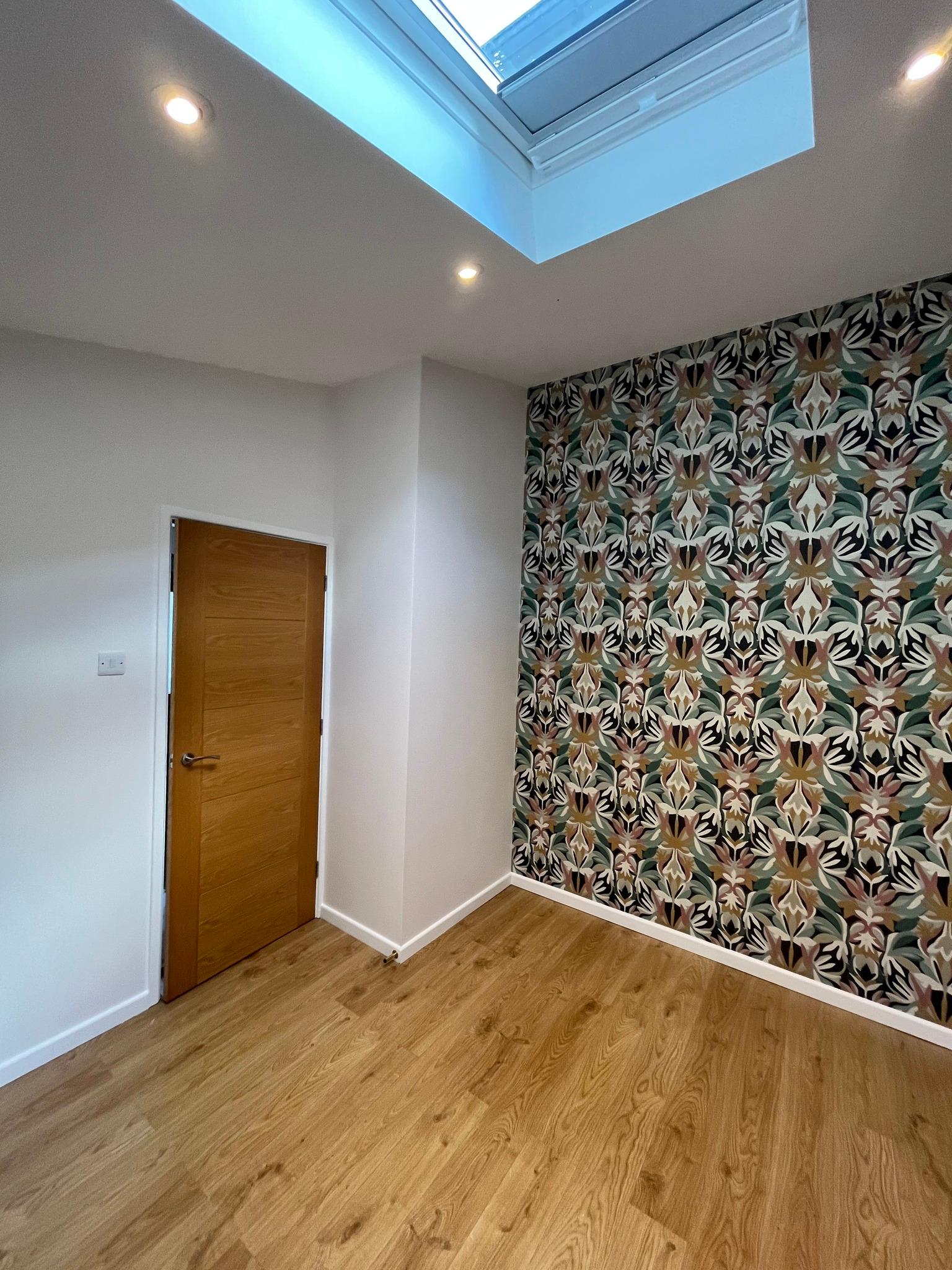 feature wallpapered pattern